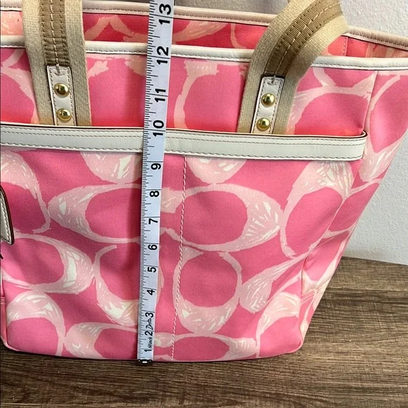 ⚜️Coach Signature Pink Canvas Tote Bag 💕 - Picture 8 of 11